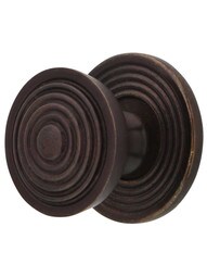 Copernicus Cabinet Knob with Back Plate - 1 1/8" Diameter